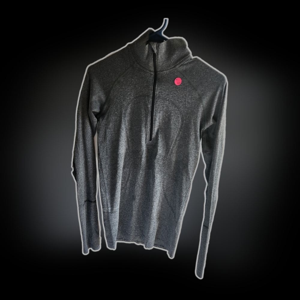 LULULEMON SWIFTLY TECH 1/2 ZIPPER LONG SLEEVE GRAY S/M